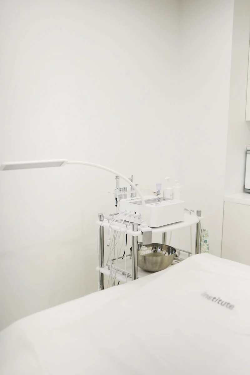 Equipment in a professional beauty treatment room